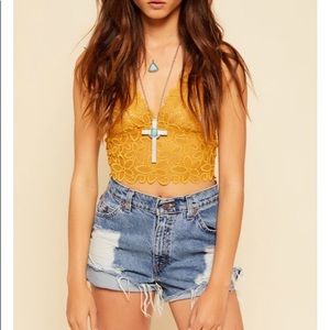 12th Tribe Gold Bralette NWT